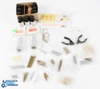 Fly Tying Accessories and tools, to include Leeda hair eveners, bobbin holder tweezers, wing