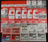 Collection of Sheffield Utd home match programmes 1946/47 Aston Villa, Huddersfield Town, 1948/49