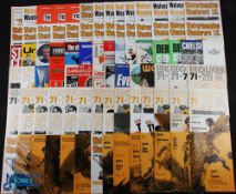 Collection of Wolverhampton Wanderers programmes 1969/70 Homes including Lazio (Anglo-Italian),