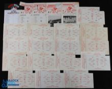 Manchester Utd reserve match programmes 1957/58 Stoke City x 2, Oldham Athletic (Mcr Snr Cup s/f),