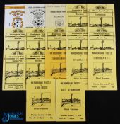 Selection of Meadowbank Thistle home programmes 1976/77 East Stirlingshire, Albion Rovers,