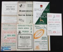 1951-2 etc S Africans in the UK Rugby Programmes (7): v Pontypool/Newbridge, Aberavon/Neath,