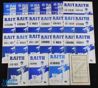 Collection of Raith Rovers home programmes 1948/49 East Fife (SLC), 1968/69 Kilmarnock, 1970/71