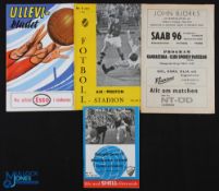 1962/63 IFK Norkoping v Partizan Tirana European Cup match programme 26 August 1962 4 pages; 1957