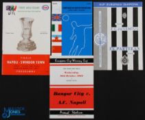 Selection of football programmes 1961/62 Partizan Belgrade v Juventus (European Cup), 1962/63 Bangor