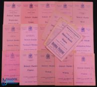 Selection of Dulwich Hamlet home matches 1934/35 Clapton (reserves) (tape to spine), 1948/49