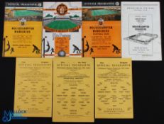 Selection of Wolverhampton Wanderers home match programmes 1952/53 Rest of Central League (champions