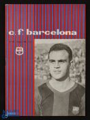 1959/60 Barcelona v Wolverhampton Wanderers European Cup quarter final 10 February 1960 match