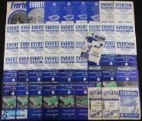Collection of Everton home match programmes 1946/47 Blackburn Rovers, 1947/48 Derby County, 1950/