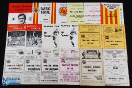 Selection of Partick Thistle home match programmes 1949/50 East Fife, 1955/56 Rangers, 1958/59