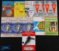 Collection of European Cup Final match programmes 1961 Barcelona v Benfica (at Bern), 1962 Real