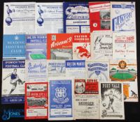 Collection of football programmes 1949/50 Arsenal v Charlton Athletic, Bristol City v Bournemouth,