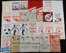 Selection of Ashton Utd home programmes 1950/51 Earlestown, 1954/55 Southport, 1955/56