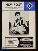 1961/62 Hamburger SV v Penarol Montevideo 3 February 1962 match programme; good. (1)