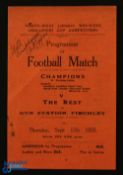 Pre-War 1925/1926 London Police 'D' division (champions) v The Rest, small 4 page programme at the