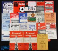 Collection of football programmes to include 1946/47 Wolves v Derby County, 1949/50 Arsenal v