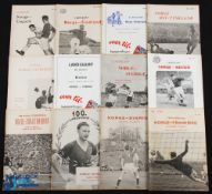 Collection of Norway home international programmes to include 1955 Hungary, 1956 Finland, 1957