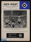 1966/67 Hamburger SV v Chelsea friendly match programme 12 August 1966; good. (1)