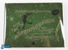 Magnificent, Rare 1906 S Africa Rugby Book, E J L Platnauer's 'Souvenir of the Springboks 1906-7':