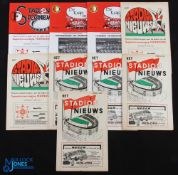 Selection of Feyenoord European home match programmes 1961/62 Gothenburg (EC), 1962/63 Servette (
