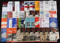 Selection of Manchester United home match programmes 1946/47 Portsmouth (photo cut out),