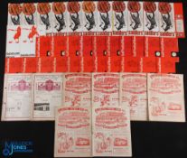 Collection of Walsall home programmes 1947/48 Swindon Town (ph), Bristol City (ph), 1955/56 Leyton