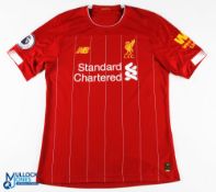 Mo Salah Autographed No 11 Liverpool 2019/20 match issue home football shirt - signed to the reverse