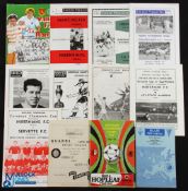 Selection of Maltese club programmes to include 1961/62 Hibernians v Servette (European Cup), 1961/