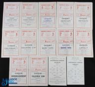 1955-59 Kidderminster Harriers Home Football Programmes Southern league, FA Cup with noted