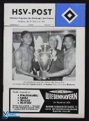 1962/63 Hamburger SV v Benfica (including Eusebio, Coluna, Cavem, Germano etc) match programme 29
