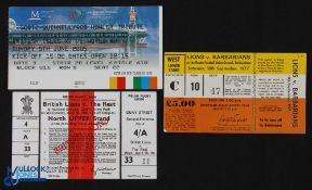 British Lions 'At Home' Rugby Tickets (3): Issues for the Lions v the Barbarians, Queen's Jubilee