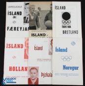 Selection of Iceland international programmes 1959 Norway (full), 1960 West Germany (full), 1961