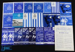 Selection of Kilmarnock home programmes 1952/53 Dunfermline Athletic (SLC), 1957/58 Clyde, 1959/60