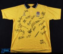 1899-1999 Torquay United Football Centenary multi signed Polo Shirt, short sleeve, size m, with #