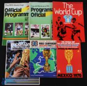 1966-1986 Fifa World Cup Programmes, to include a 1966 souvenir programme, 1970 official