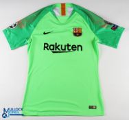 Jasper Gillessen No 13 Barcelona 2018/19 Champions League goalkeeper match issue football shirt - in