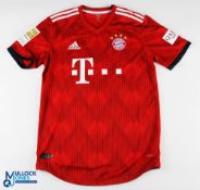 Thomas Mueller No 25 Bayern Munich 2018/19 home match issue football shirt - Adidas / T Mobile,