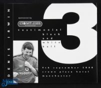 2000 Denis Irwin Testimonial Compact Disc 9 September 2000 Crown Plaza Hotel, Manchester; good. (1)