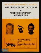 1972 Wellington (Invitation) XI v Wolverhampton Wanderers match programme at the Basin Reserve 5