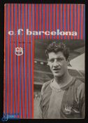 1959/60 Barcelona v Real Madrid European Cup semi-final 27 April 1960 match programme; good. (1)