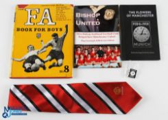 Manchester United Association Former Player Tie, Munich Air Disaster related items owned by Derek
