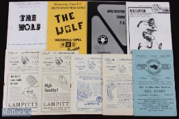 Selection of Wolverton Town FC home match programmes 1949/50 Willesden, 1954/55 Briggs Sports,