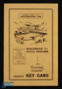 1952/53 Middlesbrough v Manchester United Div. 1 match programme at Ayresome Park, 25 April 1953;