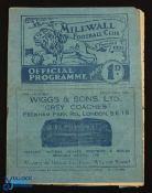 War abandoned season 1939/1940 Millwall v Crystal Palace League regional competition South, 25 May