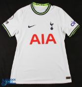 Richarlison No 9 Autographed Tottenham Hotspur 2022/23 home match issue football shirt - Nike / AIA,