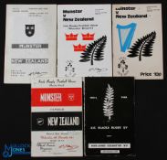 NZ in the British Isles Rugby Programmes (5): v Midland Counties 1963; Munster 1963, 73 & 74;