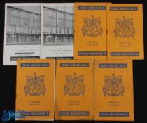 Selection of Leeds Utd homes 1956/57 Manchester Utd, Manchester City, Cardiff City (FAC), (corner