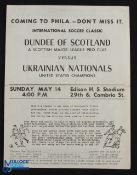 1967 Ukrainian Nationals (USA Champions) v Dundee 14 May 1967 at Edison High School Stadium,