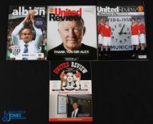 Sir Alex Ferguson's great career with Manchester United remembered by programmes v 1986/87 Queens