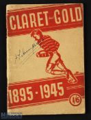 1895-1945 Huddersfield Rugby League Jubilee Booklet: 90 pp paperback booklet, with signs of wear